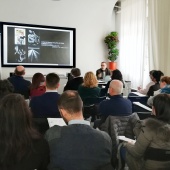 Un momento del workshop tenuto da Sandro Iovine durante il myphotoportal LABS Milano 2018. © Salvatore Picciuto/myphotoportal.